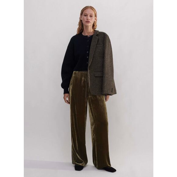 ME+EM Dramatic Sleeve Crop Knit Jacket Cardigan Black XS Wool Cashmere Sweater - Picture 4 of 11